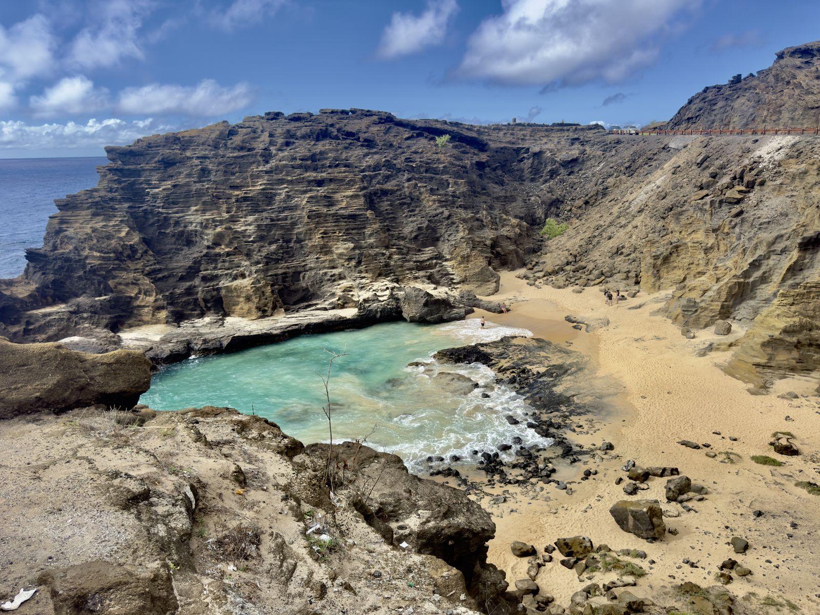 Eternity Beach (Halona Cove) from the lookout above